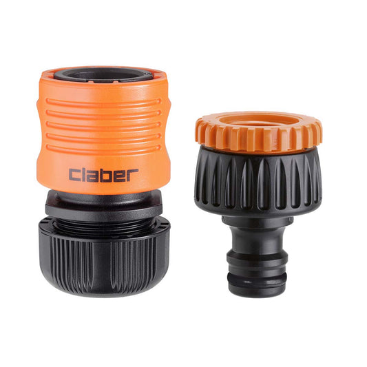 Tap connector and 1/2" coupling set